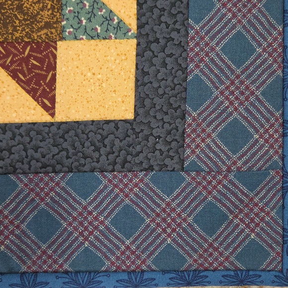 Patchwork Star Table Runner Multi Pattern Reversible - Picture 4 of 6